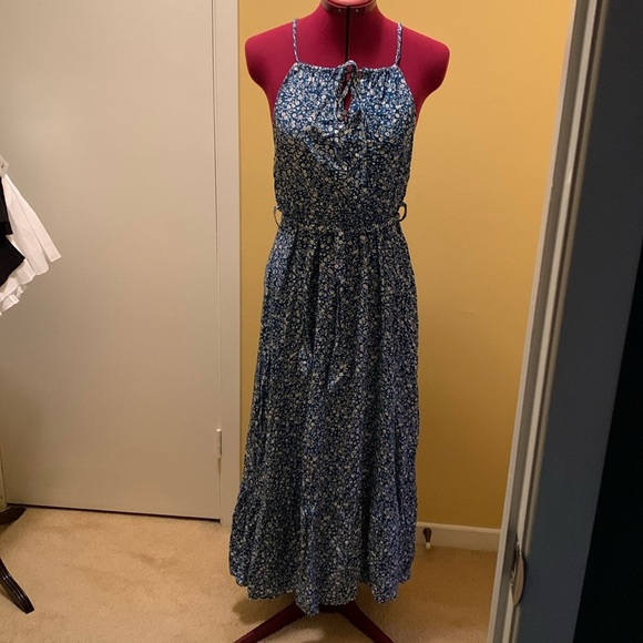 NWOT Unity Ditsy Floral Print Belted Cami Dress - Picture 1 of 9